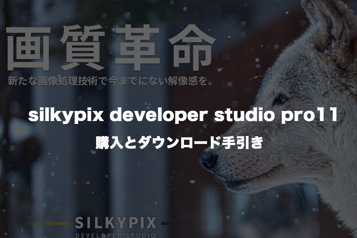 silkypixのダウンロード、アイキャッチ画像。